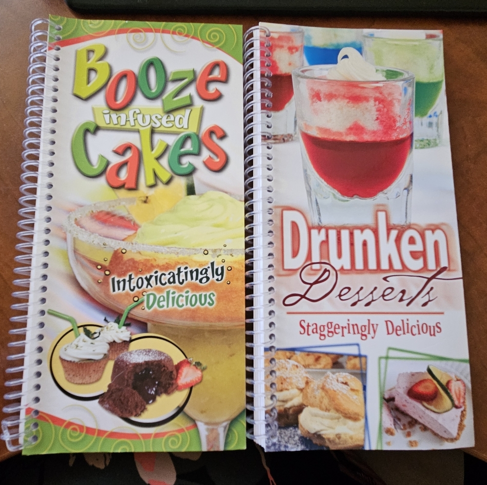 Booze Infused Cakes and Drunken Desserts Cookbook Set